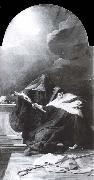 Jean Restout The death of St. Scholastica oil painting
